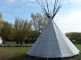 Tee-pee in early fall.